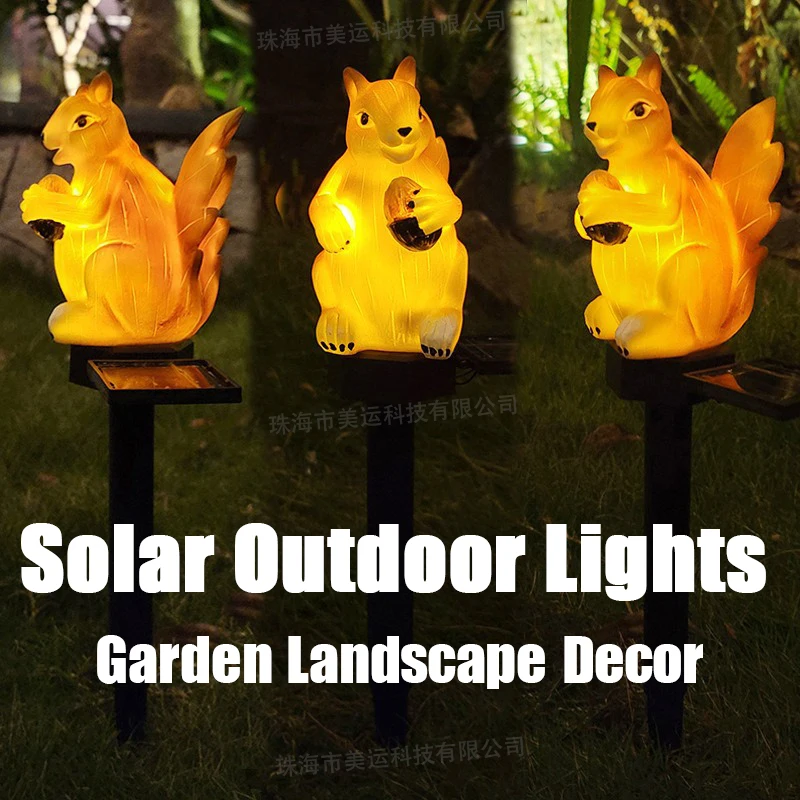 2Pcs LED Solar Squirrel Lights Outdoor Animal Shaped Landscape Waterproof Balcony Creative Decoration Courtyard Garden Lawn Lamp
2Pcs LED Solar Squirrel Lights Outdoor Animal Shaped Landscape Waterproof Balcony Creative Decoration Courtyard Garden Lawn Lamp
