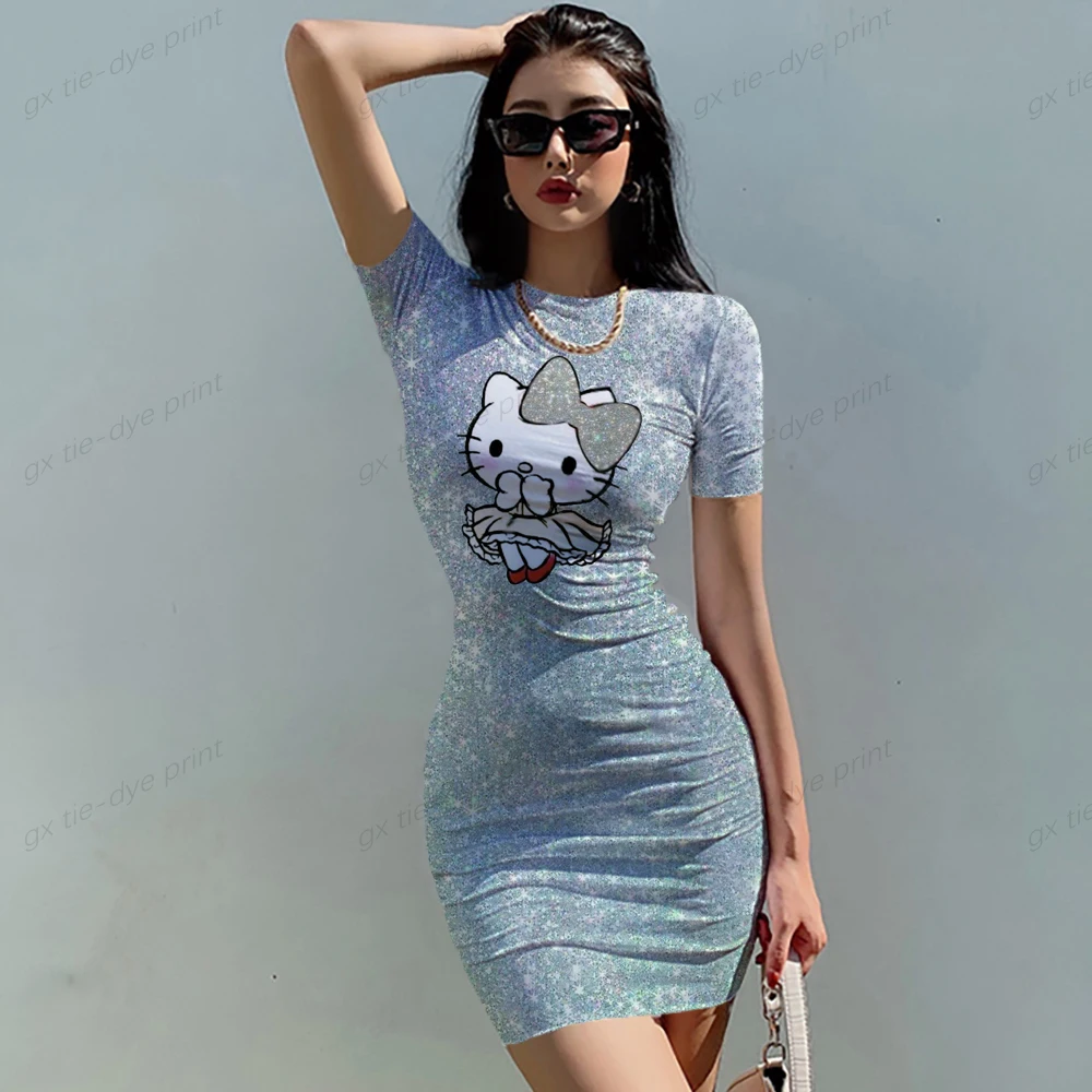 HELLO KITTY Print Woman Dresses Elegant Dress Office Tight Slim Lady O Neck Summer Casual Cartoon 3D print Mini Dress Vestidos
HELLO KITTY Print Woman Dresses Elegant Dress Office Tight Slim Lady O Neck Summer Casual Cartoon 3D print Mini Dress Vestidos