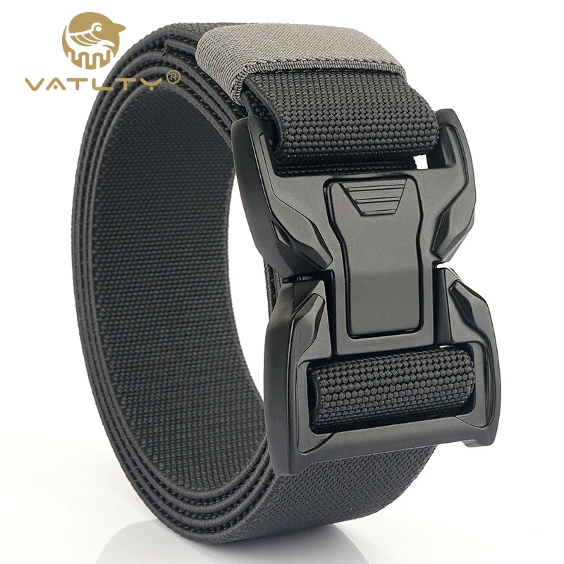 

VATLTY New Stretch Belt Men 105cm/115cm/125cm Nylon Military Tactical Belt Quick Release Alloy Buckle Jeans Elastic Girdles Male