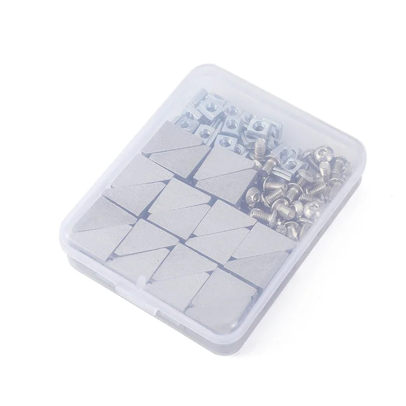 20 Series M5 T-slot Nuts 100pcs/box 1720 Aluminum Profile Connector +40pcs Corner Bracket +40pcs M5x8mm Hex Socket Cap 2020
20 Series M5 T-slot Nuts 100pcs/box 1720 Aluminum Profile Connector +40pcs Corner Bracket +40pcs M5x8mm Hex Socket Cap 2020