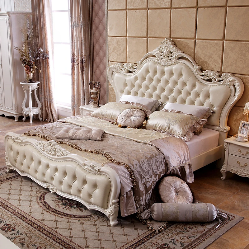 Master Villa Modern Double Bed European Soft Princess Girl King Size Double Bed Floor Wooden Design Cama Matrimonial Furniture
Master Villa Modern Double Bed European Soft Princess Girl King Size Double Bed Floor Wooden Design Cama Matrimonial Furniture