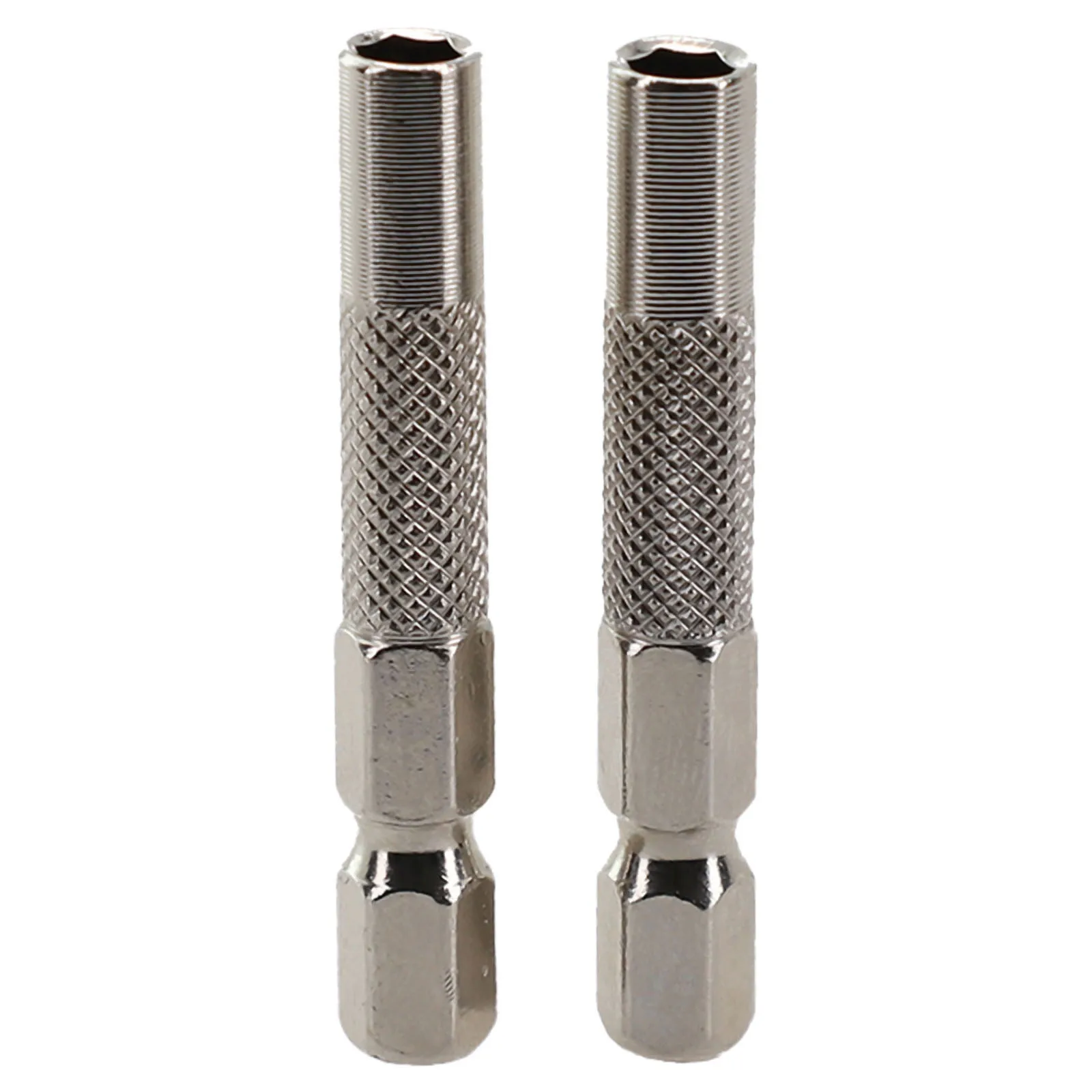 Practical Durable Screwdriver Adapter Hexagon Silver Socket Holder 2pcs 1/4\" 6.35mm Handle Electric Screwdriver
Practical Durable Screwdriver Adapter Hexagon Silver Socket Holder 2pcs 1/4\" 6.35mm Handle Electric Screwdriver