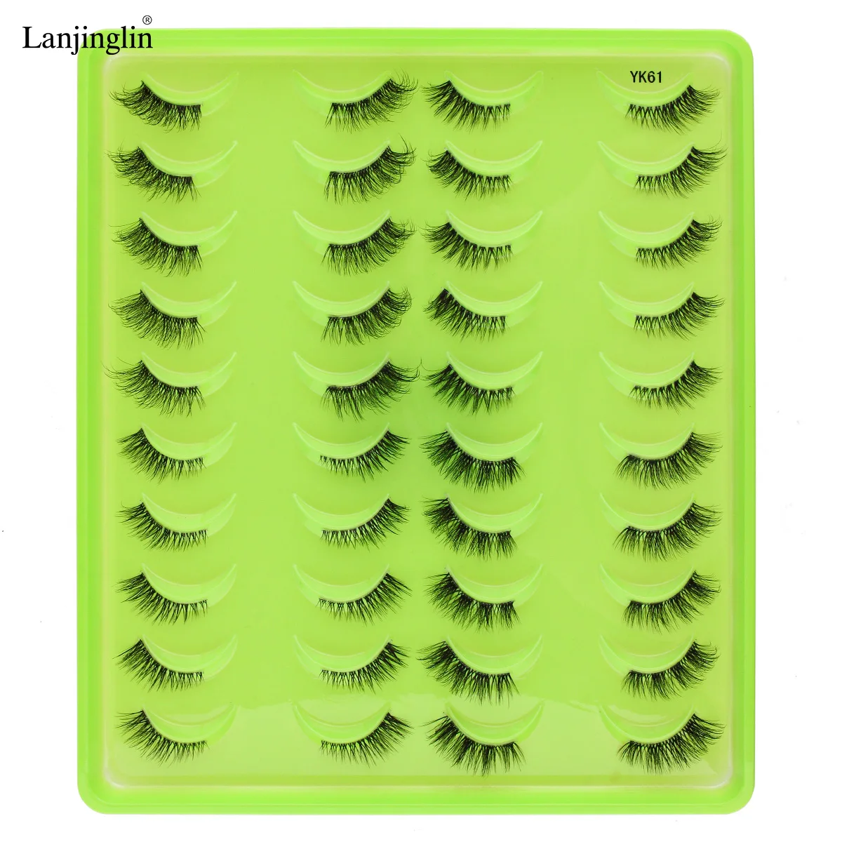 3/20/21Pairs False Eyelashes Wispy Lashes Dramatic Thick Fake Eyelashes Faux 3D Mink Fluffy Strip False Lashes Pack Makeup Tools 17 Sc17340e9de734d1a87634b1dbd51c72aj