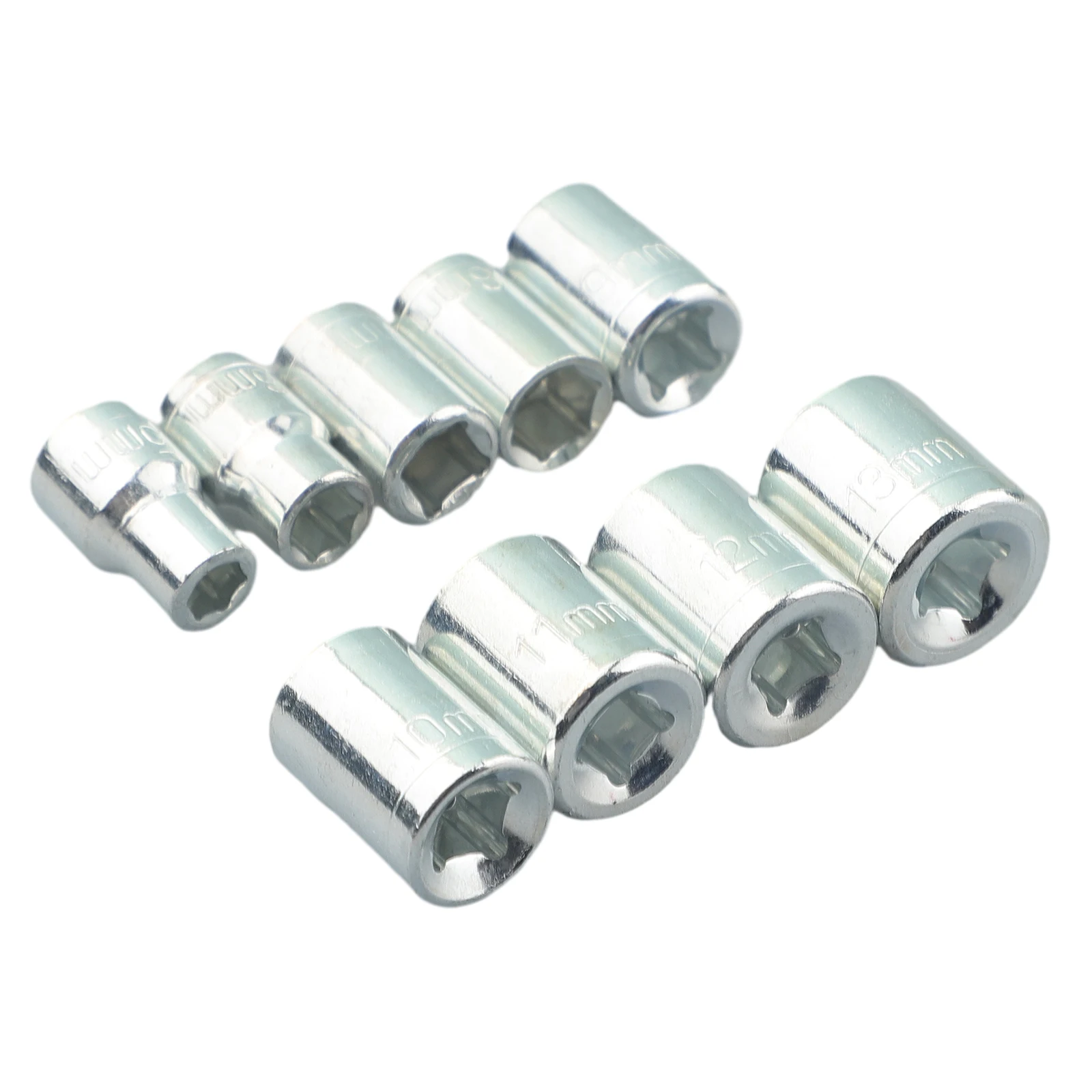 9Pcs Socket 1/4 Inch Drive 5-13mm Hex Bit Set Metric Socket Adapter Wrench Head Nut Removal Tool Spanner Head Hand Manual Tool
9Pcs Socket 1/4 Inch Drive 5-13mm Hex Bit Set Metric Socket Adapter Wrench Head Nut Removal Tool Spanner Head Hand Manual Tool