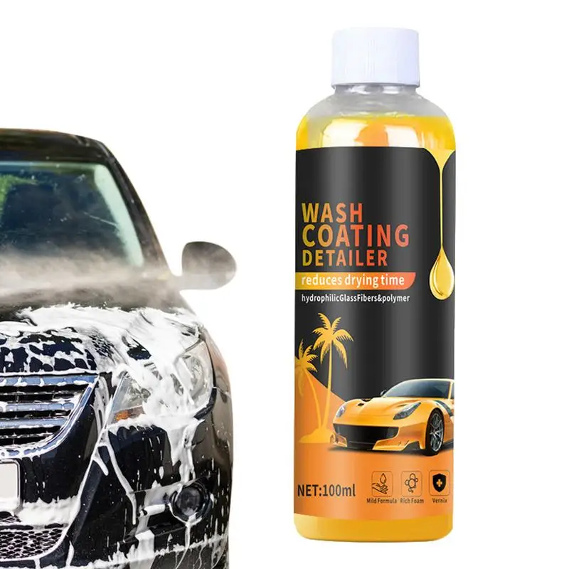 

100ml Car Shampoo Powerful Cleaner High Foaming Auto body Washing Shampoo Scratch Free car Wash Shampoo with Wax High Gloss