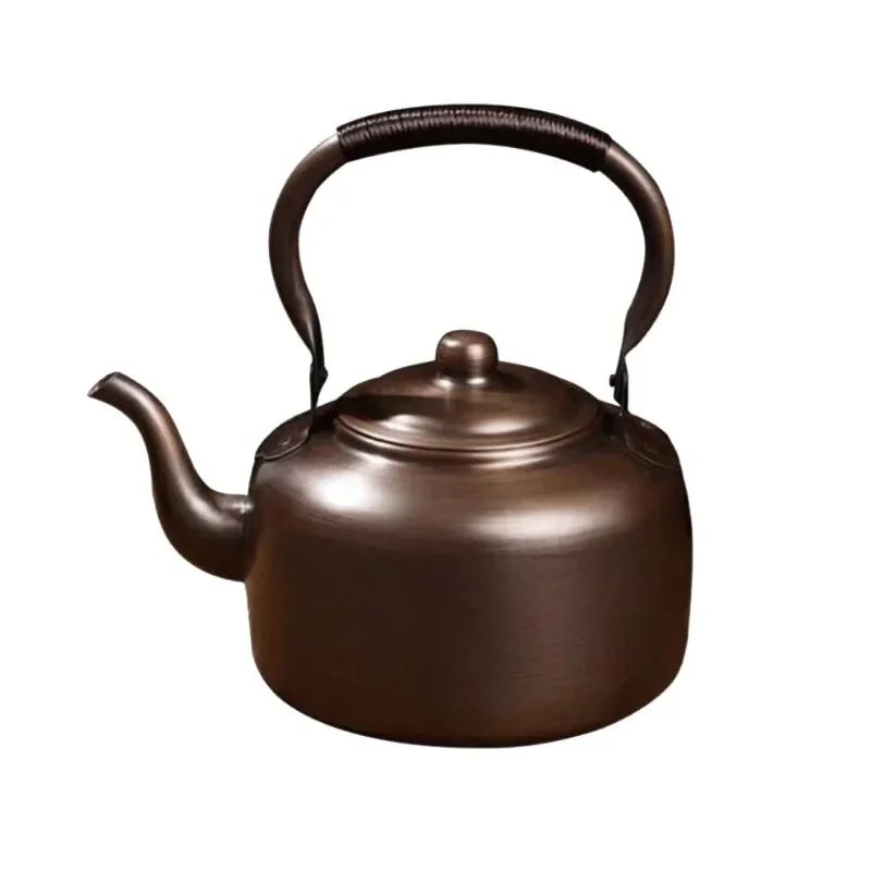 

3L Vintage Copper Pot Red Copper Boiling Kettle Home Teapot For Gas/Induction Cooker Tea Infuser Health Tea Pot