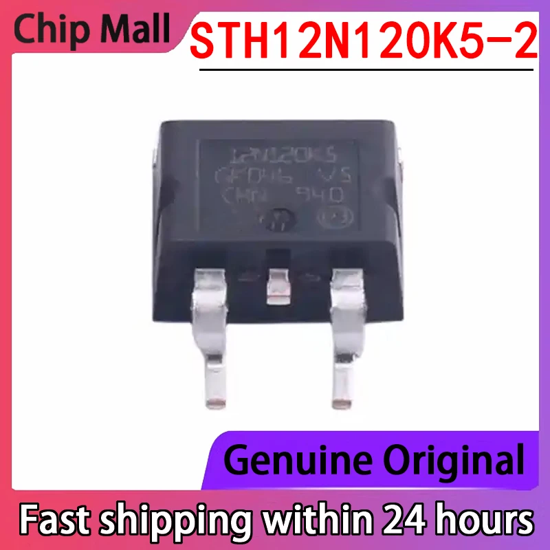 1PCS New STH12N120K5-2 Screen Printed 12N120K5 Package TO-263 Field-effect Transistor (MOSFET)
1PCS New STH12N120K5-2 Screen Printed 12N120K5 Package TO-263 Field-effect Transistor (MOSFET)