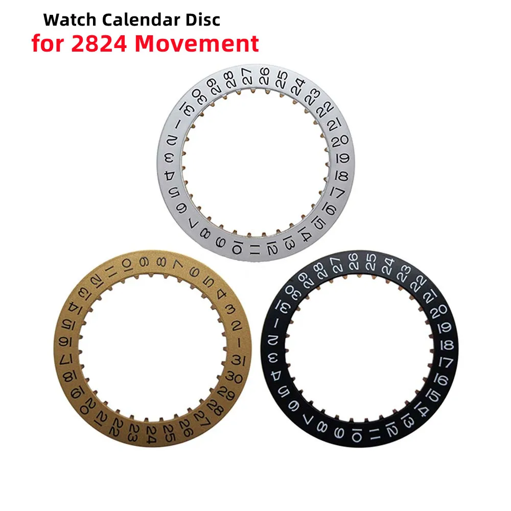 

Watch Movement No Luminous Metal Calendar Disk Date Disc Dial for 2824 Movements Modified Part Day Calendars Plate Watch Tools