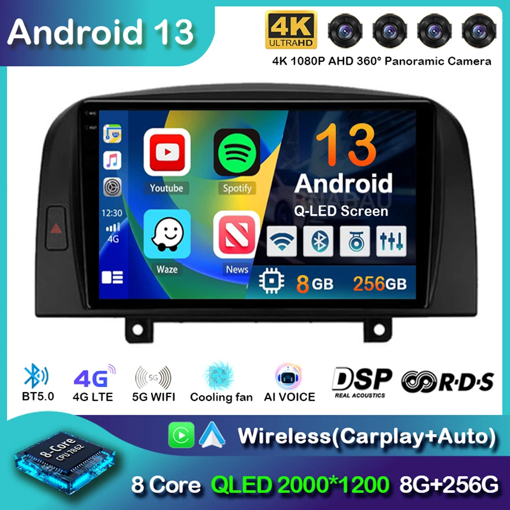 Автомобильная Мультимедийная система, мультимедийный плеер на Android 13, Wi-Fi, 4G, для Hyundai SONATA NF 2004, 2005, 2006, 2007, 2008, GPS, DSP, 2din
Автомобильная Мультимедийная система, мультимедийный плеер на Android 13, Wi-Fi, 4G, для Hyundai SONATA NF 2004, 2005, 2006, 2007, 2008, GPS, DSP, 2din