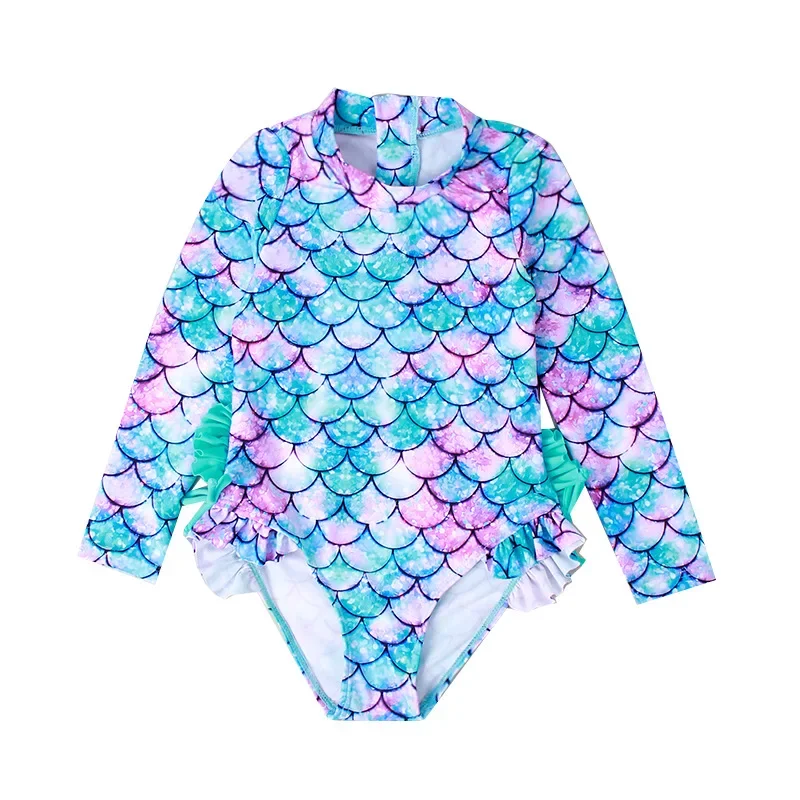 2-7Y Baby Kids Girls Swimweart One-Piece Fish Scale Long Sleeves Sunscreen Zippered Swimsuit High Quality Child Beach Wear
2-7Y Baby Kids Girls Swimweart One-Piece Fish Scale Long Sleeves Sunscreen Zippered Swimsuit High Quality Child Beach Wear