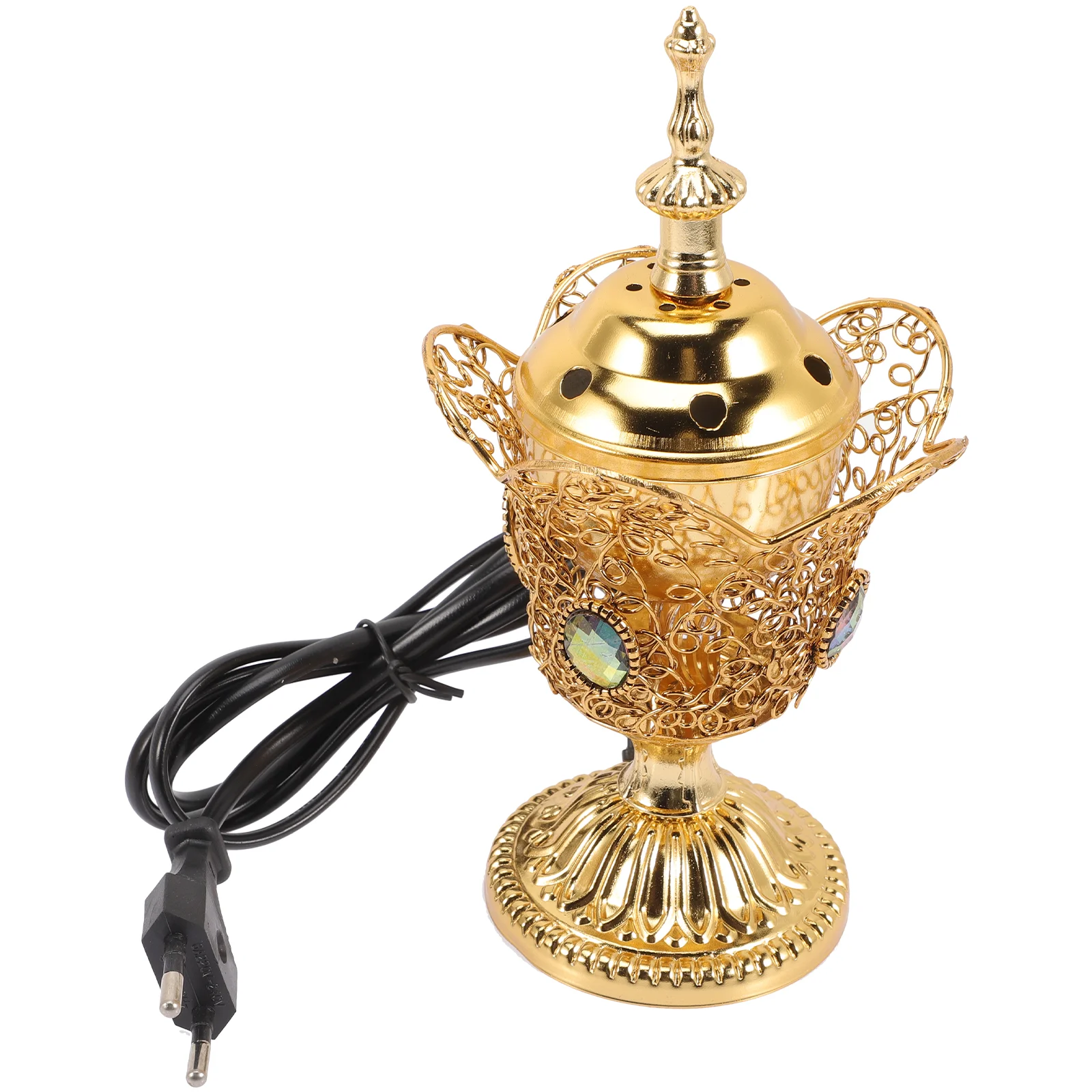 Electric Middle East Church Censer Metal Incense Burner Vintage Incense Burner Vintage Sandalwood Incense Burner(EU Plug)
Electric Middle East Church Censer Metal Incense Burner Vintage Incense Burner Vintage Sandalwood Incense Burner(EU Plug)
