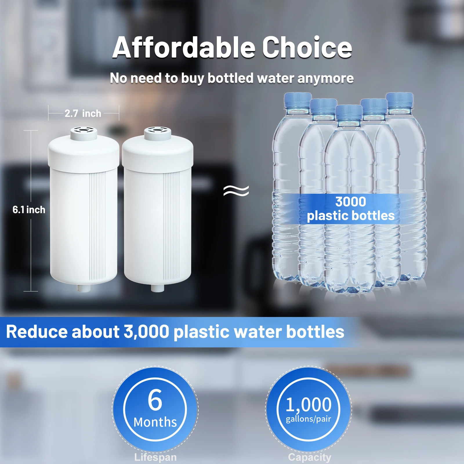 2 Pack Fluoride Water Filter Fluoride Reduction Water Filter Replacement Purifier
2 Pack Fluoride Water Filter Fluoride Reduction Water Filter Replacement Purifier