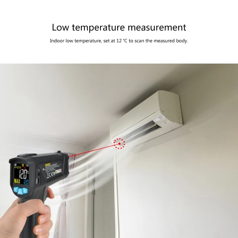 

Multi functional Temperature Meter Accurate Thermometer Measure Temperature Humidity with Built-in Battery for Industry