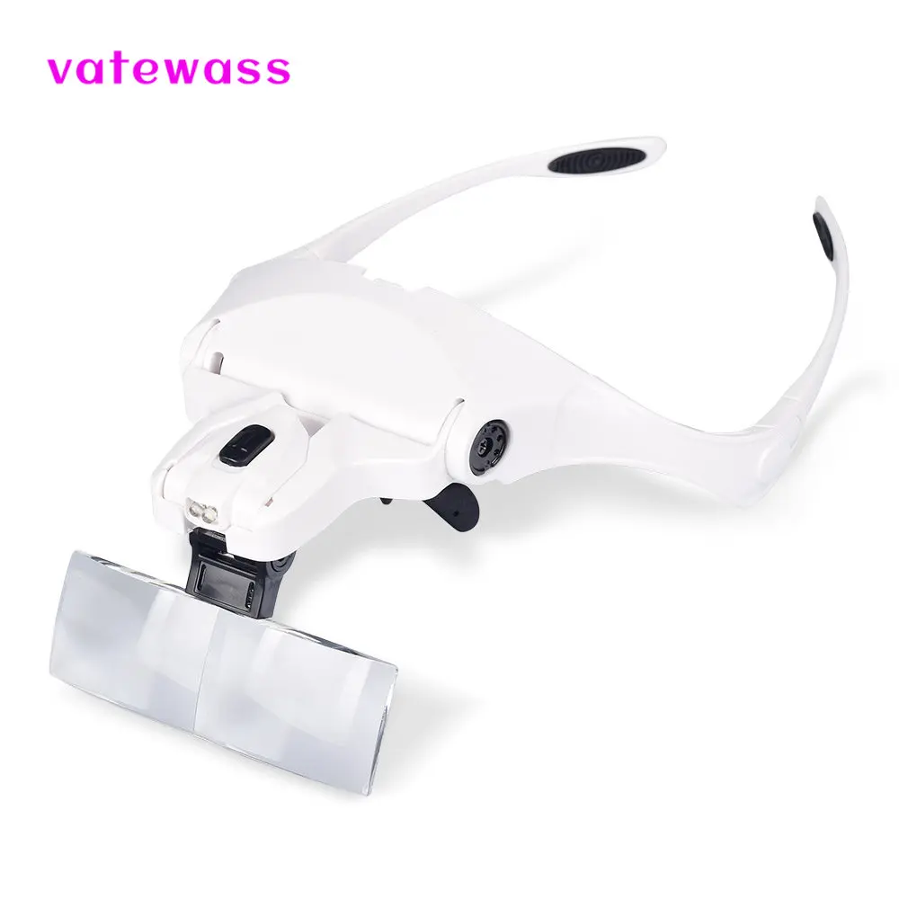 Five Sets of Lens Multi-Magnification with LED Light Head-Mounted Glasses Magnifying Glass Tattoo Embroidery Beauty
Five Sets of Lens Multi-Magnification with LED Light Head-Mounted Glasses Magnifying Glass Tattoo Embroidery Beauty