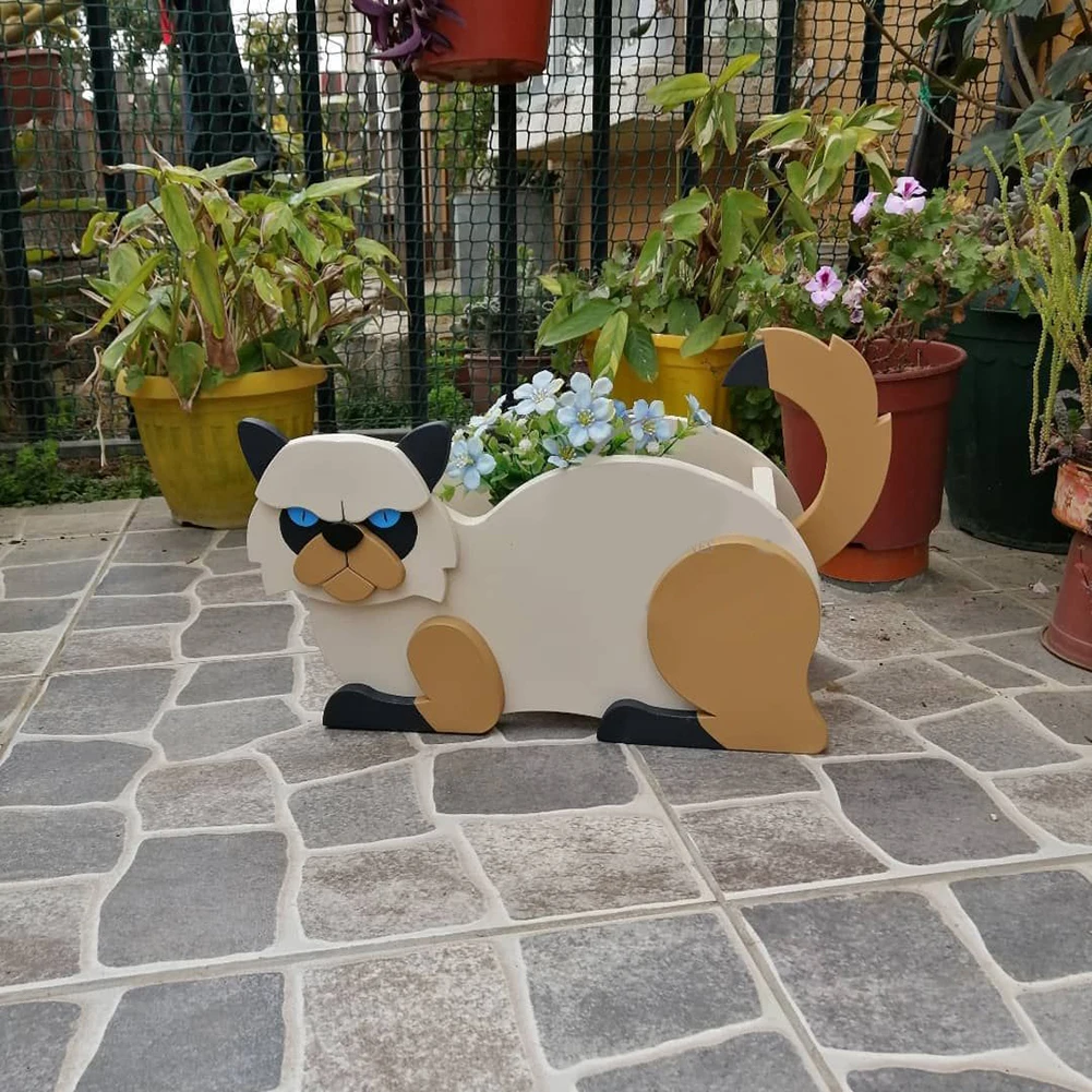 Flower Pot Plant Pots Plant Stands 1pc For Potted Plant Siamese Cat 13.39 * 7.87 Inches High Quality Practical
Flower Pot Plant Pots Plant Stands 1pc For Potted Plant Siamese Cat 13.39 * 7.87 Inches High Quality Practical