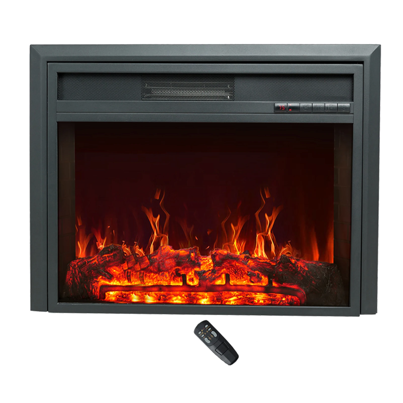 28 Inch Wide Electric Fireplace Insert, Portable Freestanding Heater with Remote and Thermostat
28 Inch Wide Electric Fireplace Insert, Portable Freestanding Heater with Remote and Thermostat