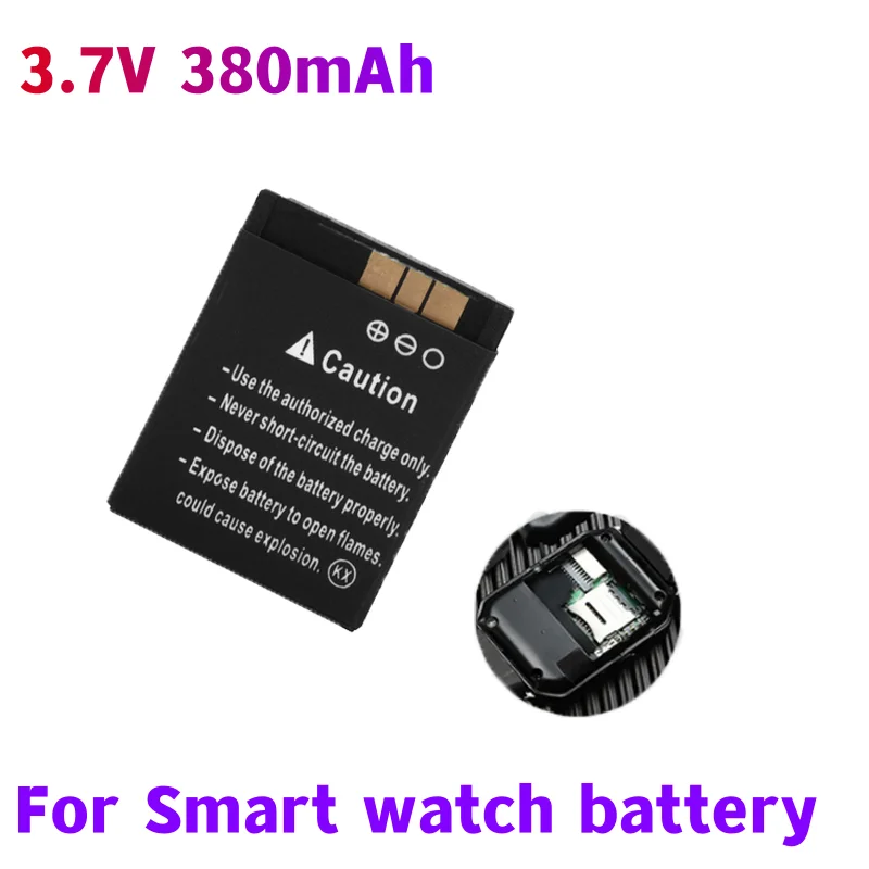 

LQ-S1 3.7V 380mAh GTF Smart Watch Batterie au lithium durable pour montre intelligente QW09 DZ09 W8