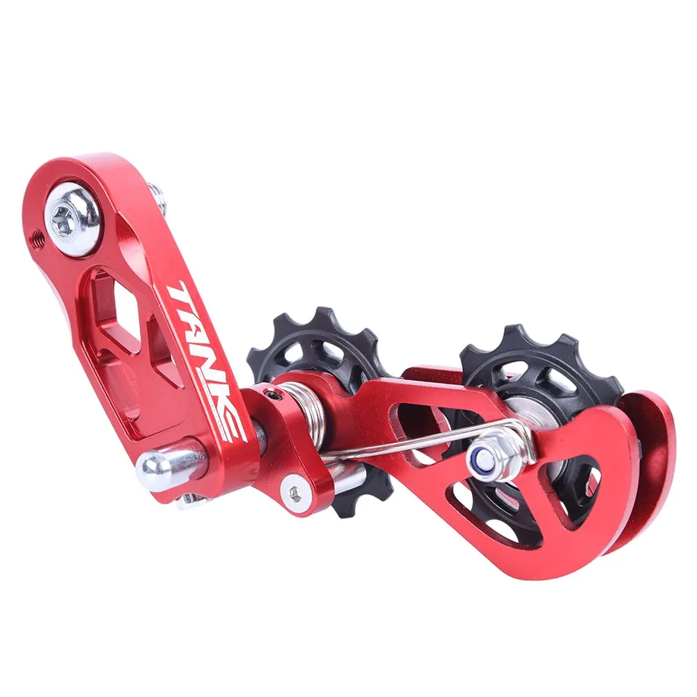 1pc Bike Chain Tensioner Converts 8-12 Single Speed Aluminum Alloy Floating Pulley Adjust Wheel Bicycle Chain Guide Replace Part
1pc Bike Chain Tensioner Converts 8-12 Single Speed Aluminum Alloy Floating Pulley Adjust Wheel Bicycle Chain Guide Replace Part