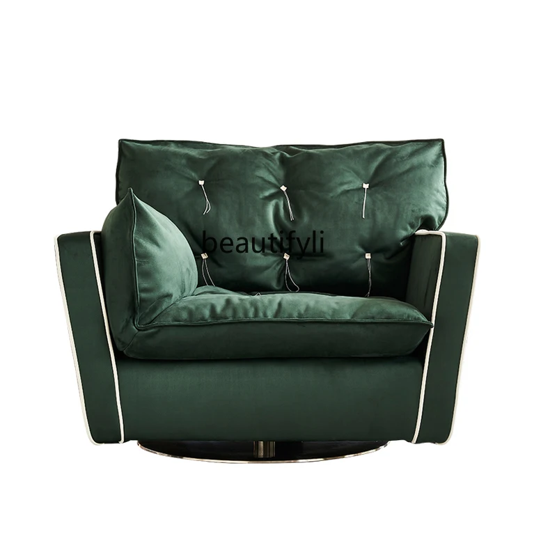 Lazy Leisure Chair Faux Leather Living Room Leisure Sofa Single Italian Light Luxury Rotatable Couch
Lazy Leisure Chair Faux Leather Living Room Leisure Sofa Single Italian Light Luxury Rotatable Couch