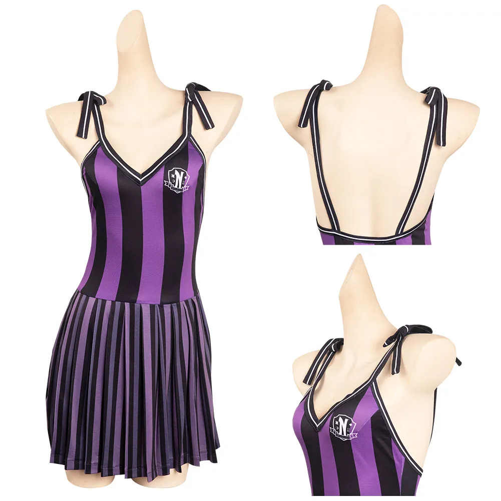 Wednesday Addams Enid Cosplay Costume Jumpsuit Swimsuit Outfits Halloween Carnival Party Suit
Wednesday Addams Enid Cosplay Costume Jumpsuit Swimsuit Outfits Halloween Carnival Party Suit