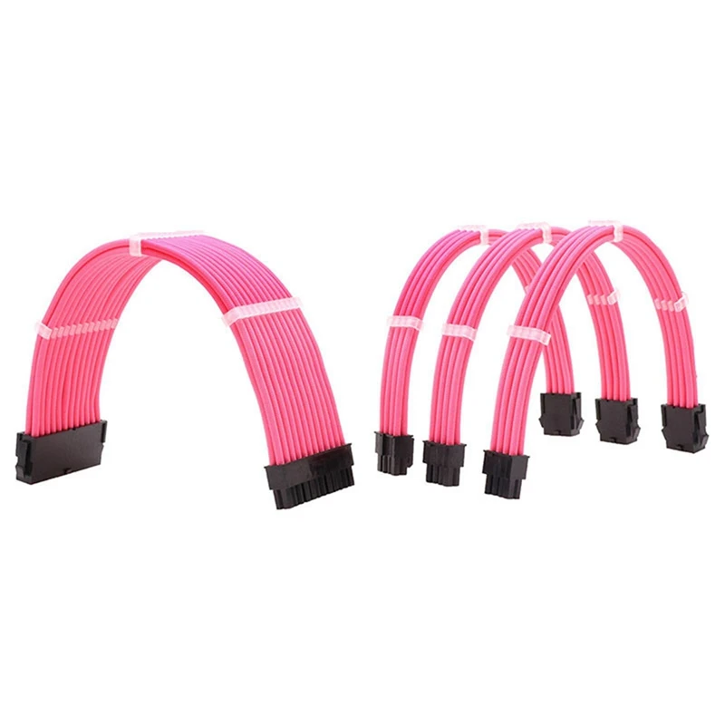 NEW-1Set PSU Extension Cable Kit, 30Cm Atx24pin PCI-E8pin Cpu8pin Power Supply Sleeved Wire With Combs
NEW-1Set PSU Extension Cable Kit, 30Cm Atx24pin PCI-E8pin Cpu8pin Power Supply Sleeved Wire With Combs