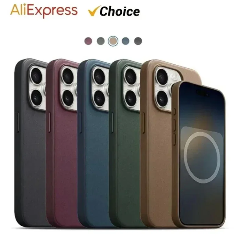 Offical FineWoven Leather For iPhone 15 Pro Max Plus Strong Magnet Case For Magsafe Cover Wireless Charging Drop Protect Cover
Offical FineWoven Leather For iPhone 15 Pro Max Plus Strong Magnet Case For Magsafe Cover Wireless Charging Drop Protect Cover