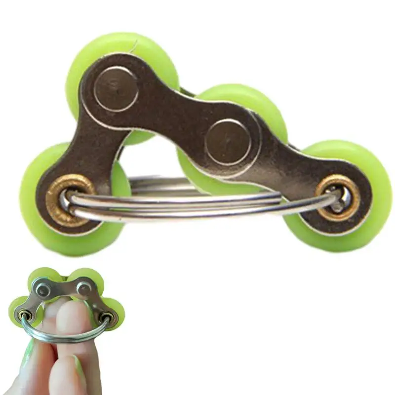 

Chain Fidget Spinner Creative Spinning Rolling Finger Chain Toy Bags Novelty Pendants Fingers Exercise Toys For Home Classroom