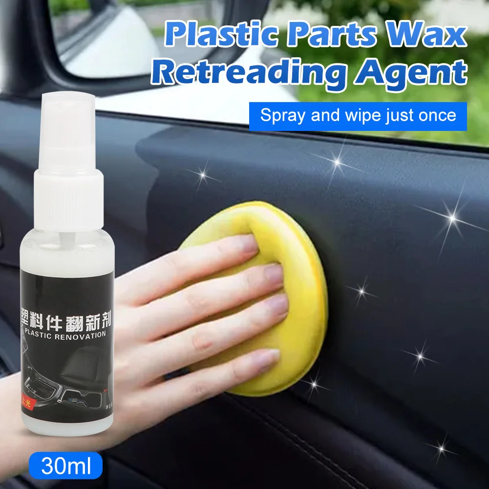 30ML Auto Car Plastic Retreading Agent Plastic Parts Repair Wax Maintenance Coating Spray for Car Instrument Panel Restoration
30ML Auto Car Plastic Retreading Agent Plastic Parts Repair Wax Maintenance Coating Spray for Car Instrument Panel Restoration