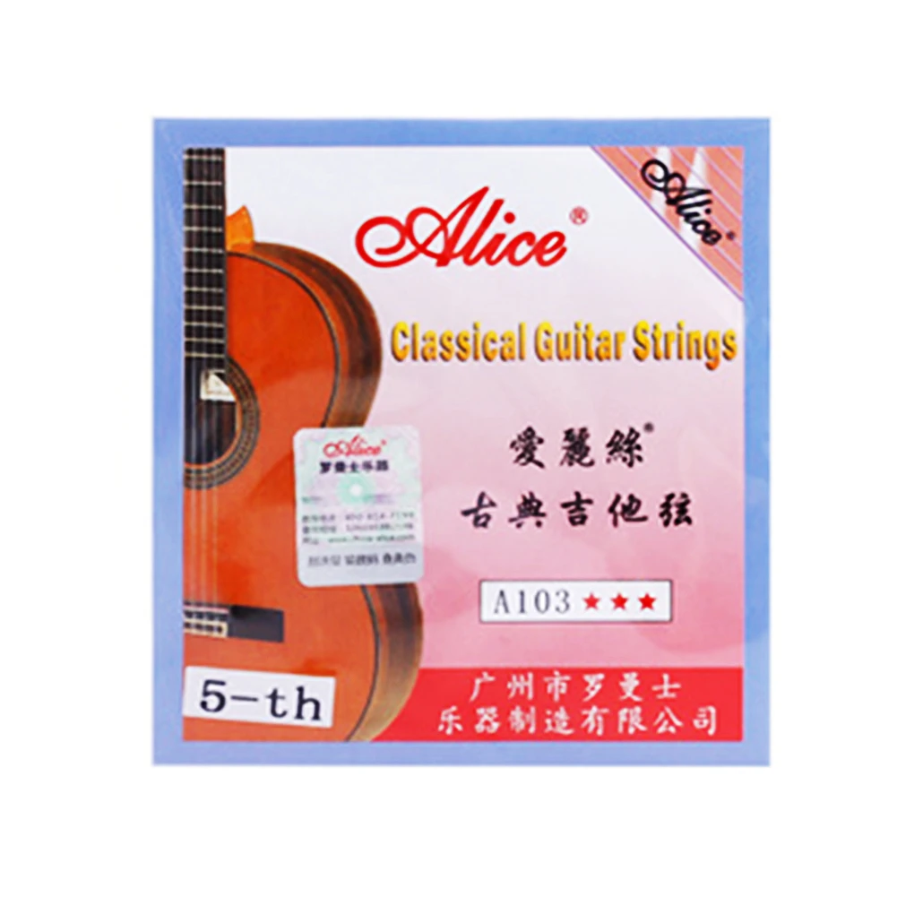 1pc Alice A103 Classical Guitar Strings Clear Nylon Silver Plated Single Loose String Clear Nylon Silver-Plated Copper Wound
1pc Alice A103 Classical Guitar Strings Clear Nylon Silver Plated Single Loose String Clear Nylon Silver-Plated Copper Wound