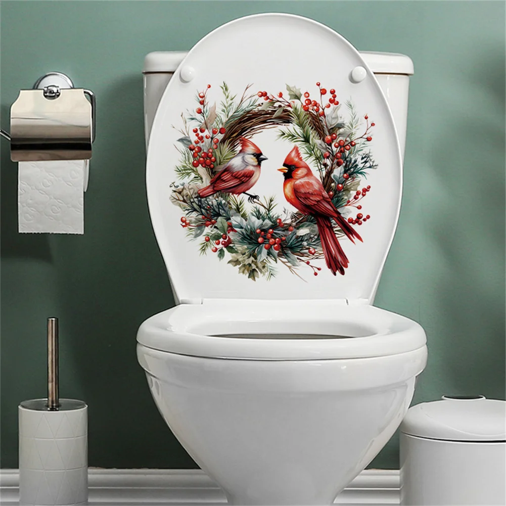 Christmas Bird Wreath Toilet Seat Stickers Self-Adhesive DIY Removable PVC Toilet Lid Decals for Bathroom Switch Decor Dropship
Christmas Bird Wreath Toilet Seat Stickers Self-Adhesive DIY Removable PVC Toilet Lid Decals for Bathroom Switch Decor Dropship