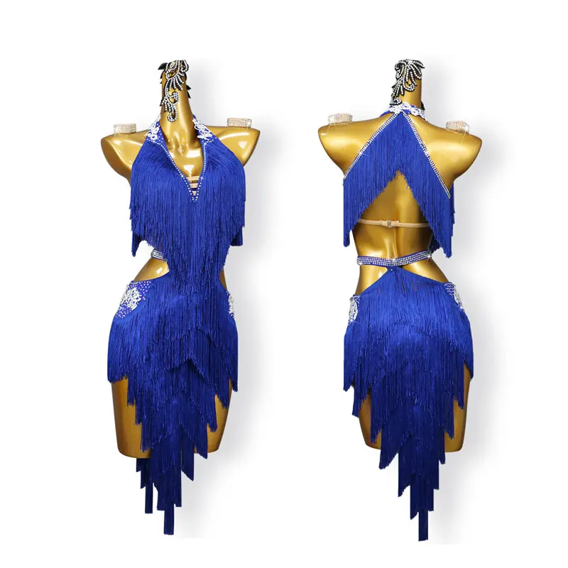 Latin Dancing Professional Dress Latin Dance Competition Performance Clothes Rumba Dance Tassel Dress Cusomzied Dance Skirt
Latin Dancing Professional Dress Latin Dance Competition Performance Clothes Rumba Dance Tassel Dress Cusomzied Dance Skirt