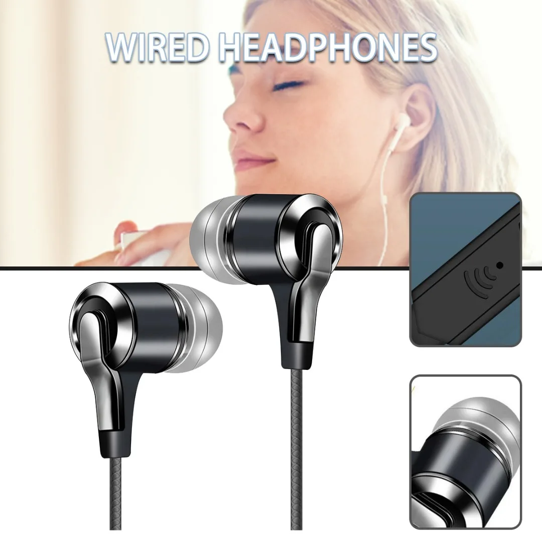 

New Super Bass In-Ear Earphones Handsfree Headphone For Iphone Ipad Ipod Samsung Compatible With Most Mobile and Digital Player