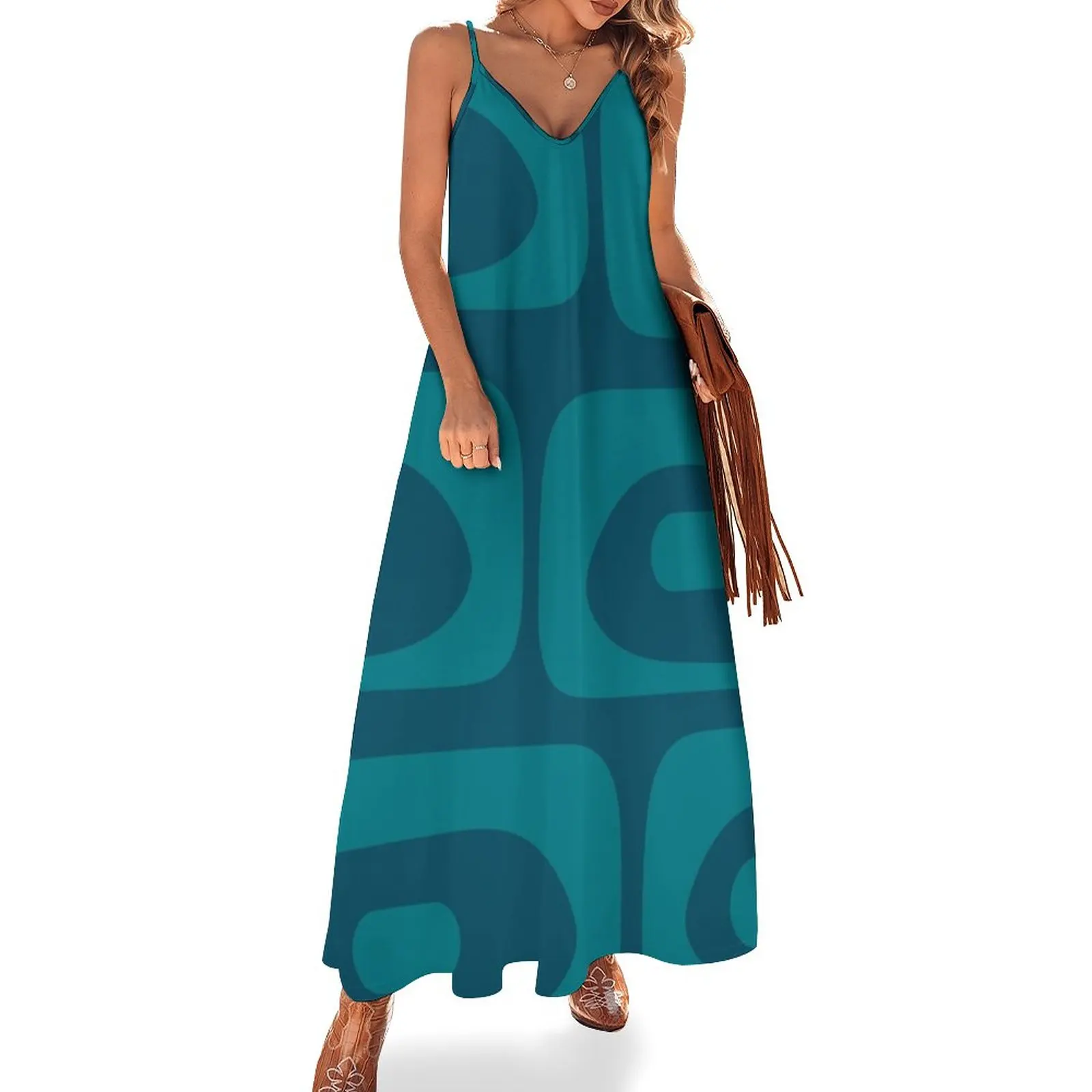 New Mid Century Modern Piquet Abstract Pattern Blue Teal Sleeveless Dress elegant women's dresses sale elegant dress
New Mid Century Modern Piquet Abstract Pattern Blue Teal Sleeveless Dress elegant women's dresses sale elegant dress