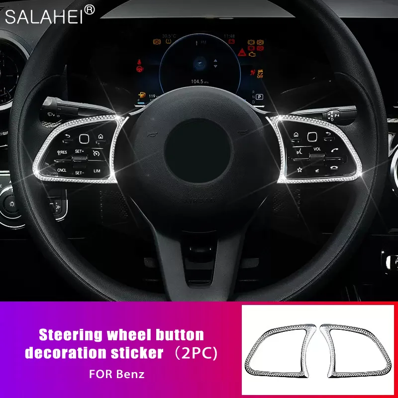 Diamond Car Steering Wheel Air Outlet Special Decoration Ring Sticker For Mercedes Benz New E Class E200L E260L E300L 2019-2021
Diamond Car Steering Wheel Air Outlet Special Decoration Ring Sticker For Mercedes Benz New E Class E200L E260L E300L 2019-2021
