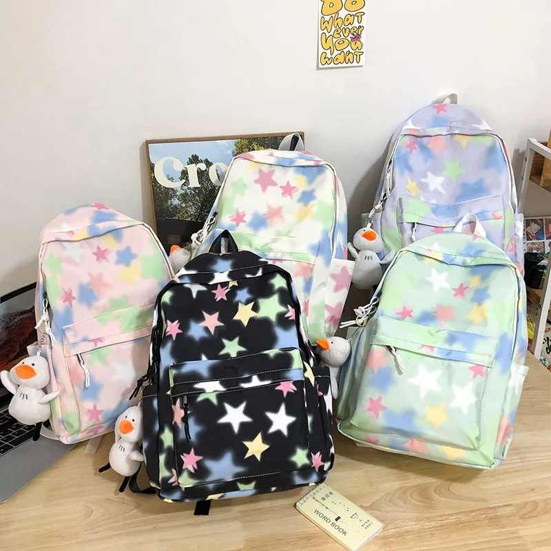 

Школьный ранец для девочек старшей школы, сумка для ноутбука для студентов-подростков, повседневный женский рюкзак для студентов колледжа, вместительный дорожный рюкзак