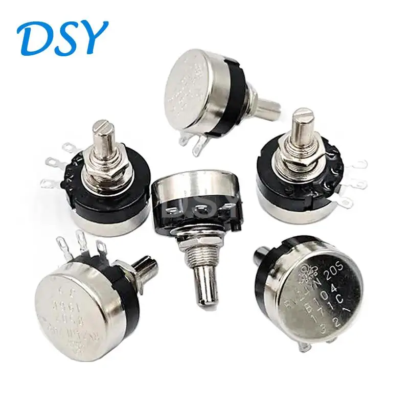 

5PCS RV24YN20S Potentiometer 100 101 102 B103 104 105 201 202 203 204 254 302 303 501 502 503 504 5K 10K 100K 500K 200K Ohm