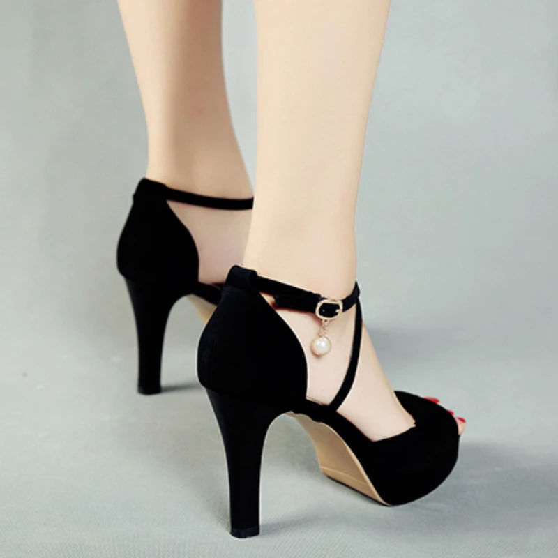 BCEBYL Summer New Casual Fashion Stiletto Heel Open Toe Buckle Solid Color Comfortable Sexy Banquet Women's Shoes 35 Sc1a486c7c9974b24a52ebd29a74672cez