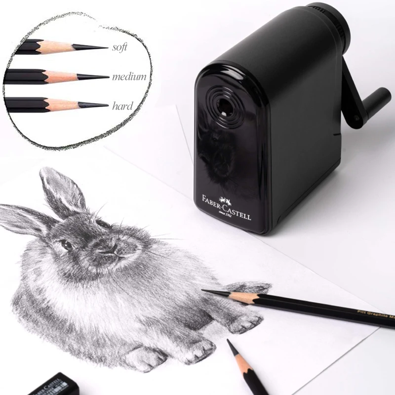 Faber-Castell Sketch Charcoal Art Painting Special Hand-Crank Large Capacity Pencil Sharpener Sketch Art Students Supplies
Faber-Castell Sketch Charcoal Art Painting Special Hand-Crank Large Capacity Pencil Sharpener Sketch Art Students Supplies