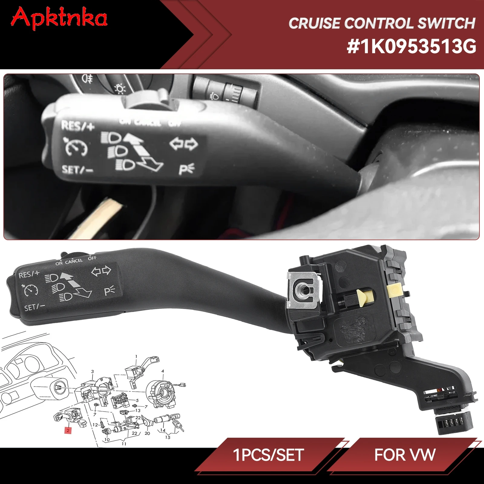 Переключатель поворотников круиз-контроля для VW Jetta Golf 5 6 MK6 GTI MK5 Tiguan Touran Rabbit Skoda Octavia Seat 1K0953513 1K0953513G
Переключатель поворотников круиз-контроля для VW Jetta Golf 5 6 MK6 GTI MK5 Tiguan Touran Rabbit Skoda Octavia Seat 1K0953513 1K0953513G