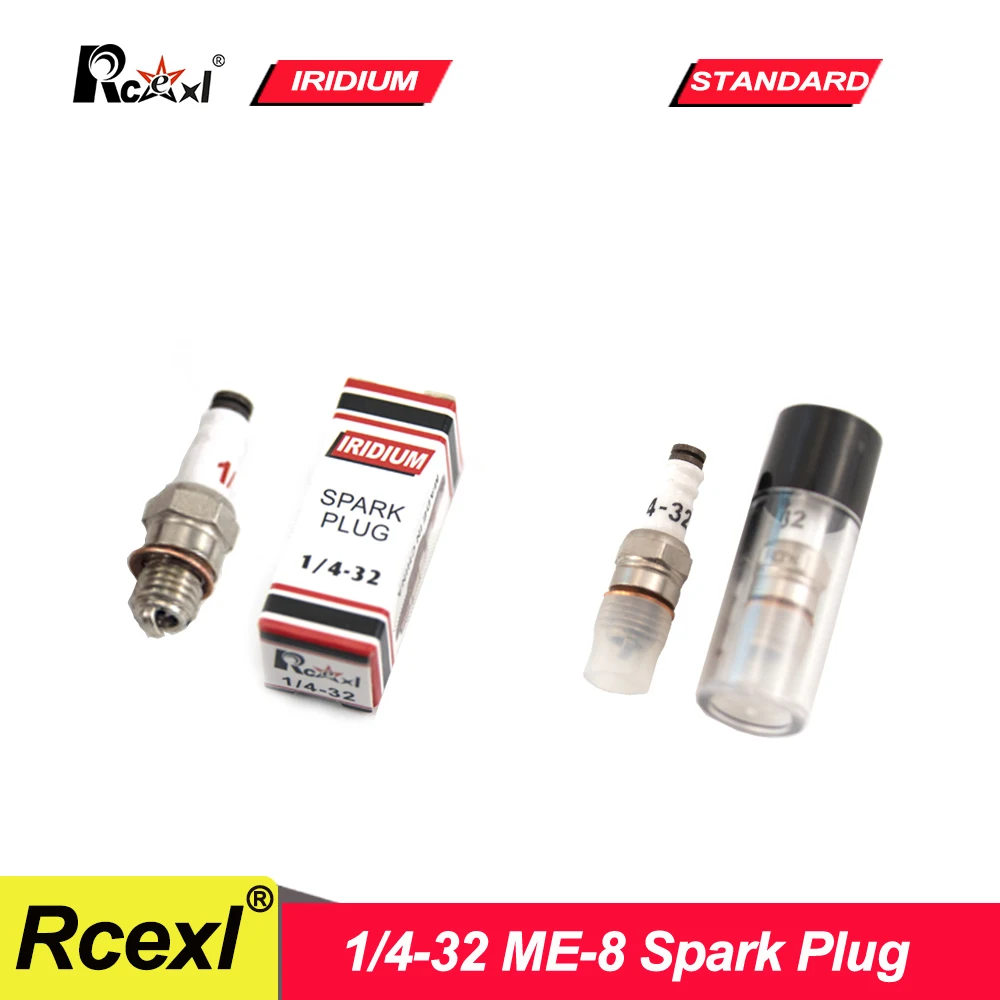 Rcexl 1/4-32 ME-8 Spark Plug Iridium Power for RC JBA NGH RCGF Gas Engine Airplane Model Accessories
Rcexl 1/4-32 ME-8 Spark Plug Iridium Power for RC JBA NGH RCGF Gas Engine Airplane Model Accessories