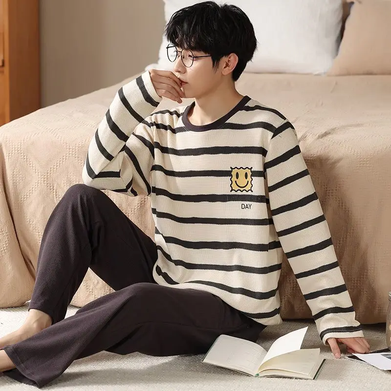 SUO&CHAO 2023 New Spring Autumn Pajamas Sets For Men's Long Sleeve Round Neck Tops And Pants Pyjamas Sleepwear Homewear
SUO&CHAO 2023 New Spring Autumn Pajamas Sets For Men's Long Sleeve Round Neck Tops And Pants Pyjamas Sleepwear Homewear