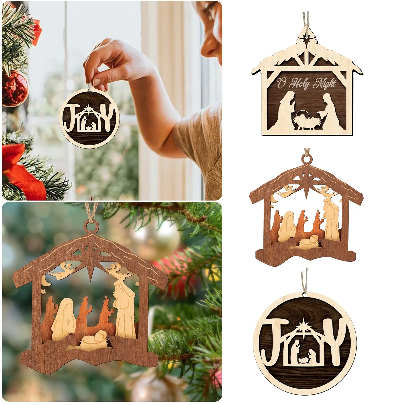 3D Carving 2024 Easter Jesus Advent Holy Mary Christmas Tree Decoration Car Hanging Pendant Gift Wooden Vintage Window Hanging
3D Carving 2024 Easter Jesus Advent Holy Mary Christmas Tree Decoration Car Hanging Pendant Gift Wooden Vintage Window Hanging