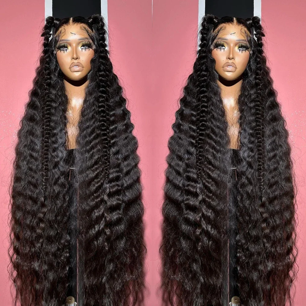 

Loose Deep Wave 13x6 13x4 Hd Lace Frontal Wig 30 40 Inch 360 Full Water Wave Lace Front Wig 5x5 Hd Closure Curly Human Hair Wigs