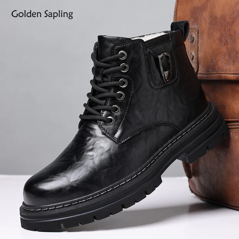 Golden Sapling Men's Winter Boots Tactical Shoes Platform Flats Classics Motorcycle Boot Leisure Footwear Retro Tooling Shoe Men
Golden Sapling Men's Winter Boots Tactical Shoes Platform Flats Classics Motorcycle Boot Leisure Footwear Retro Tooling Shoe Men