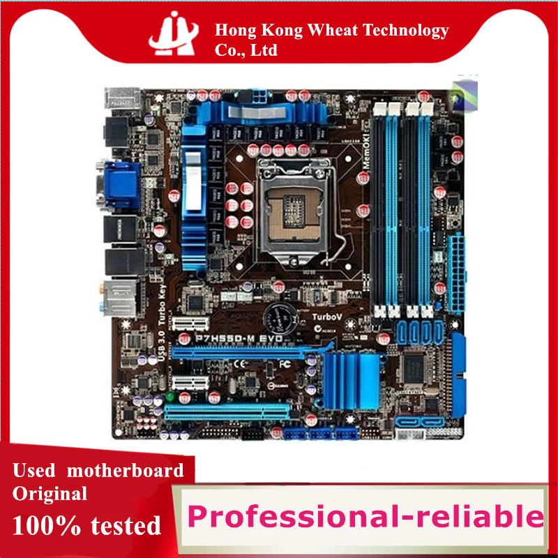 Intel H55 P7H55D-M EVO motherboard Used original LGA 1156 LGA1156 DDR3 16GB USB2.0 SATA2 Desktop Mainboard
Intel H55 P7H55D-M EVO motherboard Used original LGA 1156 LGA1156 DDR3 16GB USB2.0 SATA2 Desktop Mainboard