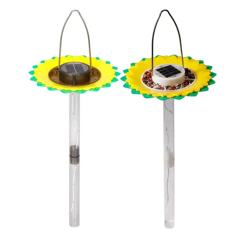 

Solar Bird Feeding Tray Outdoor Solar Feeder Bowl For Wild Bird Sunflower Garden Decor Stake Wild Bird Watcher For Bird Lovers