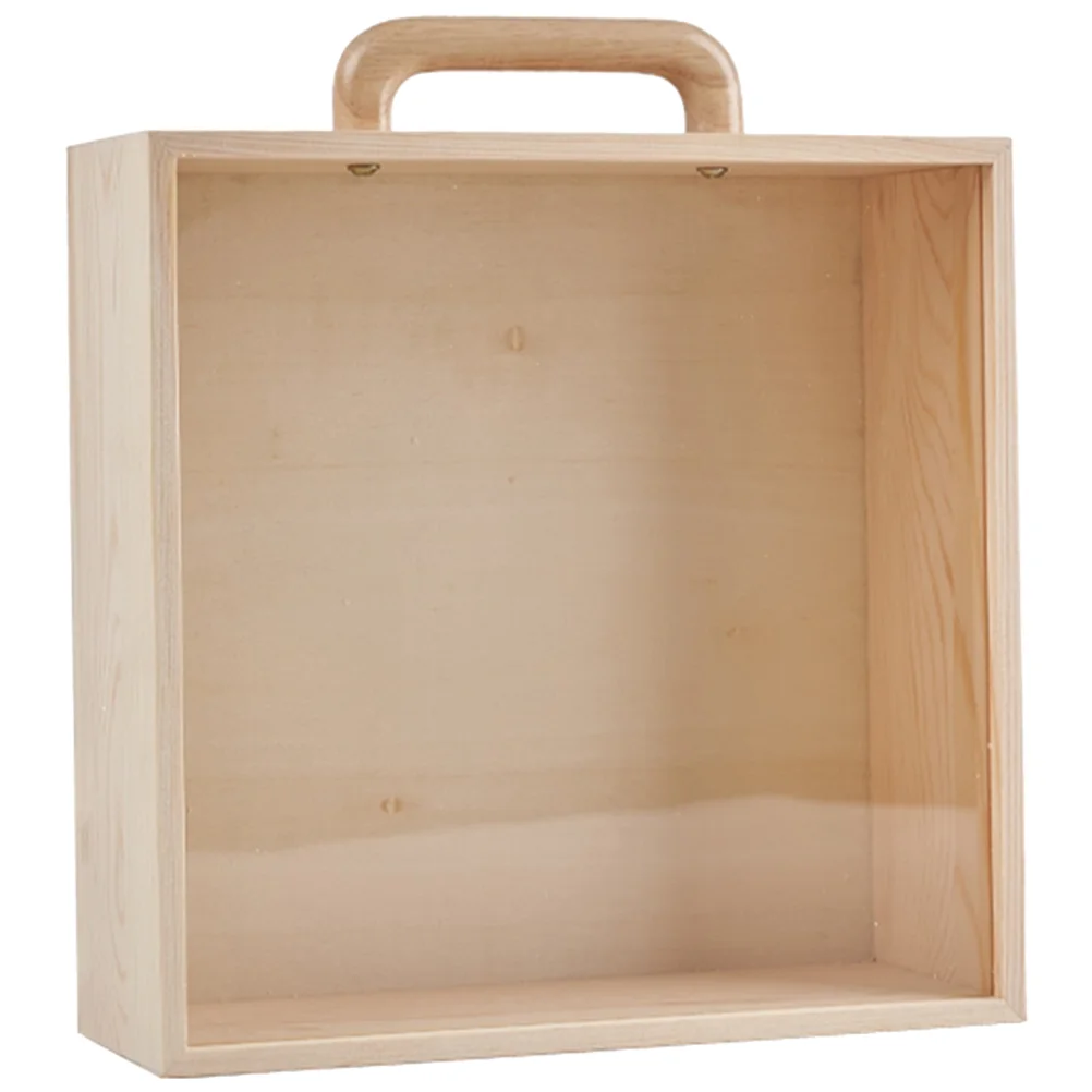 Clear Lid Natural Wooden Storage Box Gift Display Case Organizer Box Case with Handle
Clear Lid Natural Wooden Storage Box Gift Display Case Organizer Box Case with Handle
