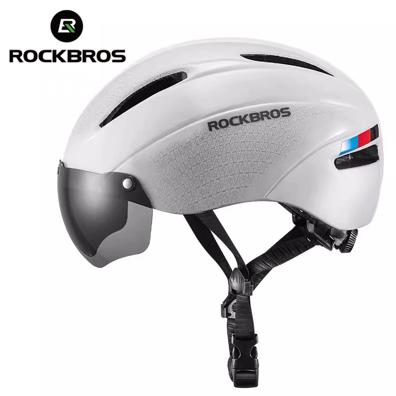 

ROCKBROS Electric Bicycle Helmet Men Women MTB Road Bike Helmet With Goggles Motorcycle Safety Helmet Protection Cycling Helmet