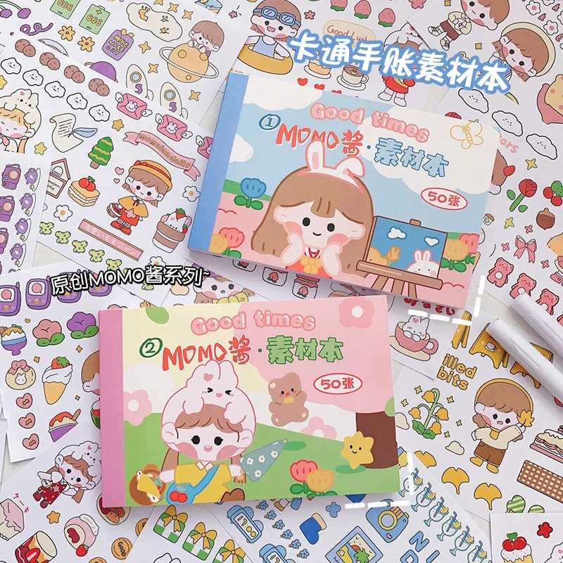 50sheets Cute Cartoon Sticker Book Hand Account Decoration Collage DIY Material Stickers Scrapbooking Collage Diary Stickers
50sheets Cute Cartoon Sticker Book Hand Account Decoration Collage DIY Material Stickers Scrapbooking Collage Diary Stickers