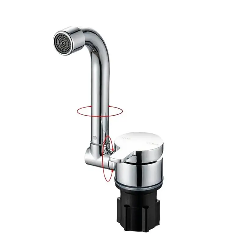 

360 Degree Swivel RV Faucet Humanized Brass Faucet Convenient And Rotatable In 360 Boating Equipment For Bar Yacht Boathouses